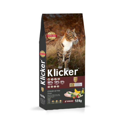 Klicker – Sterilised Cat Chicken 12kg